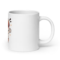 Hello Anime Boy Konnichiwa! in Japanese White Mug
