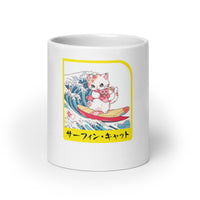 Hang Ten Kitty - Surfing Cat in Japanese