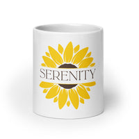 Serenity Sunflower White Mug