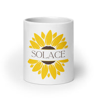 Thumbnail for Solace Sunflower: A Bloom of Comfort White Mug