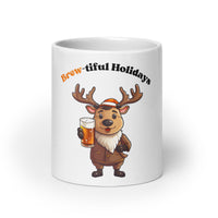 Brew-tiful Holidays Cheer Beer White Mug