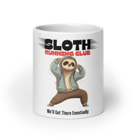 Thumbnail for Sloth Running Club: Eventually White Mug