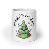 Thumbnail for Pining for Presents: Cute Christmas Tree White Mug