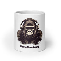 Thumbnail for Sonic Sanctuary: Gorilla Headphones White Mug