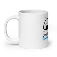 Onigiri and Snowflakes for the Holidays White Mug