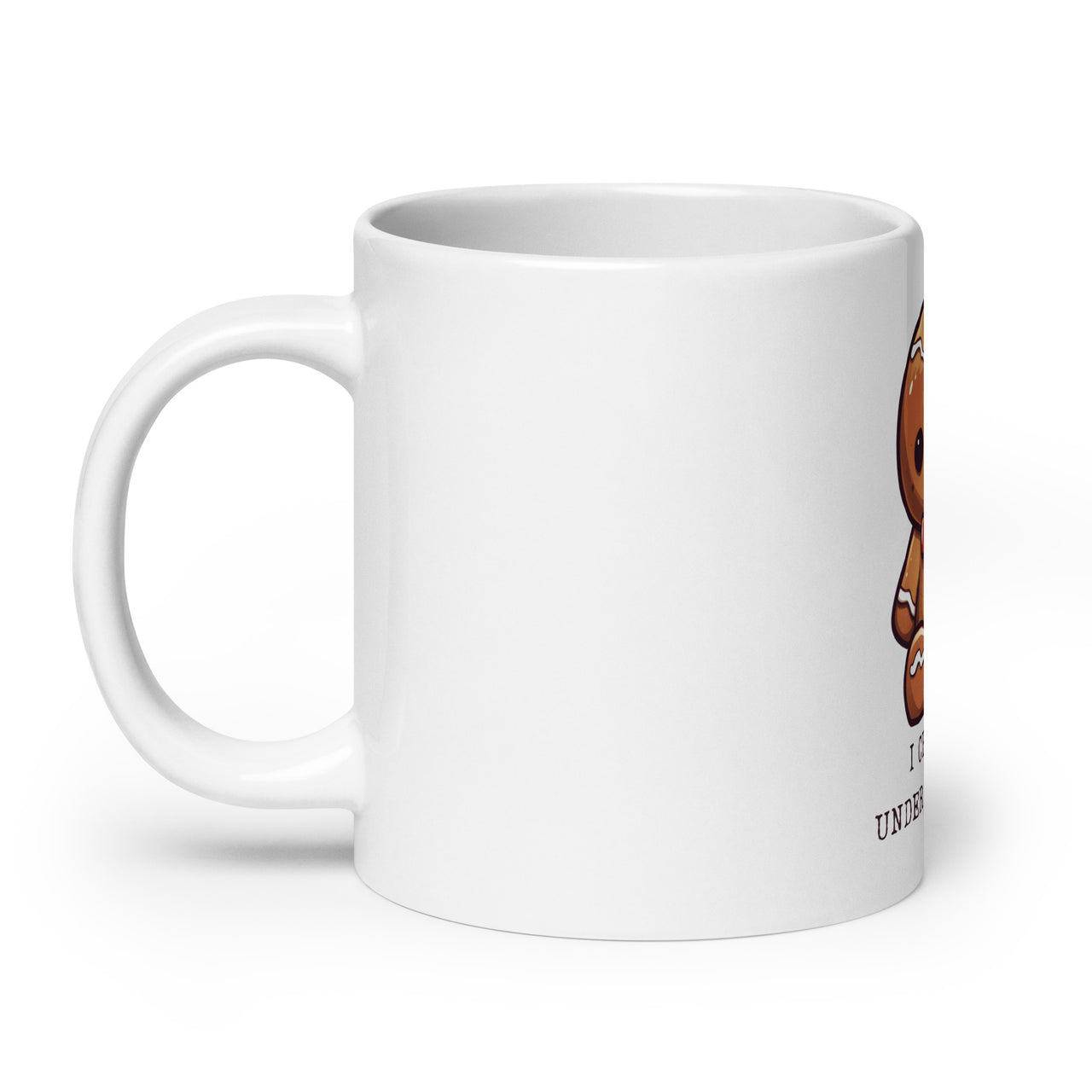 Crumble with Pressure: Sad Gingerbread White Mug