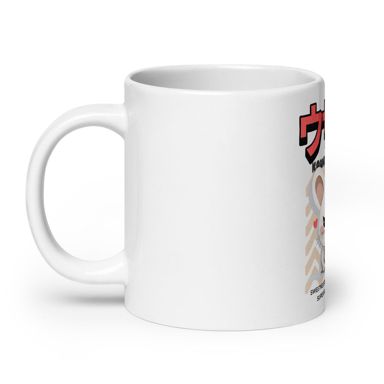 Usagi Chan Kawaii Cute Bunny and Coffee White Mug
