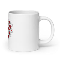 Hearts within Heart: Unfold Love White Mug