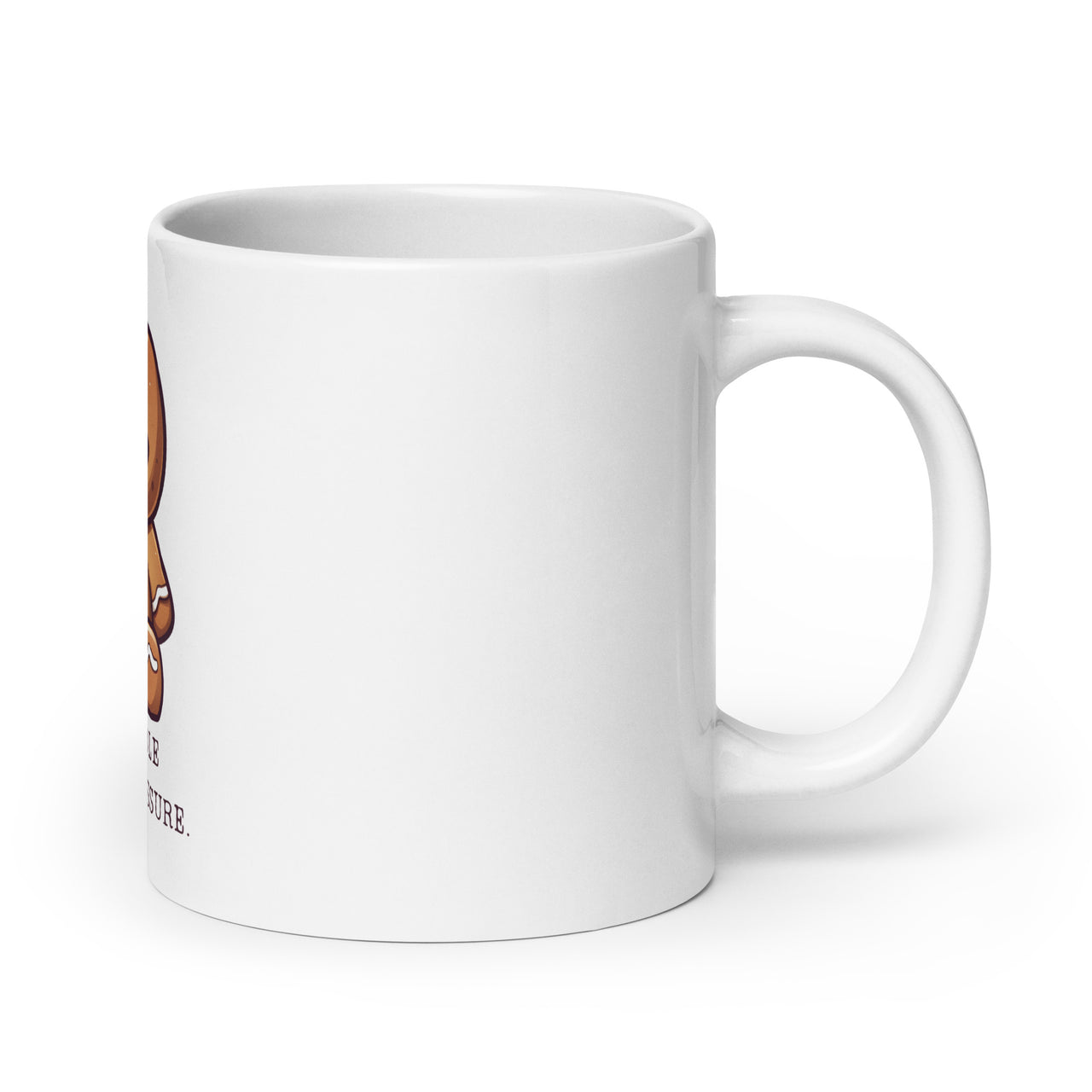 Crumble with Pressure: Sad Gingerbread White Mug