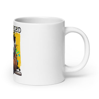 The Worried Panda: Cuteness with Edge White Mug
