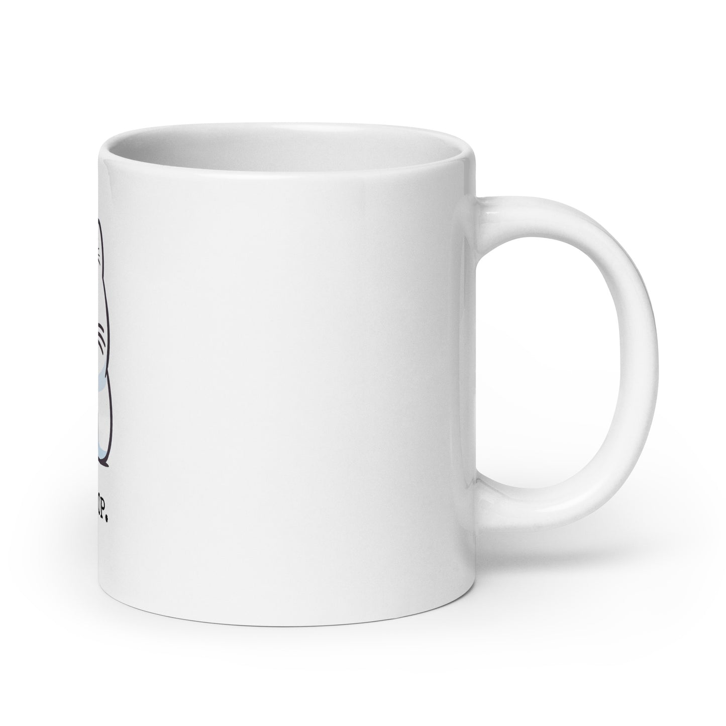 Fickle Feline: Pet Me, Now Stop Cat White Mug