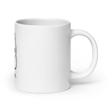 Fickle Feline: Pet Me, Now Stop Cat White Mug