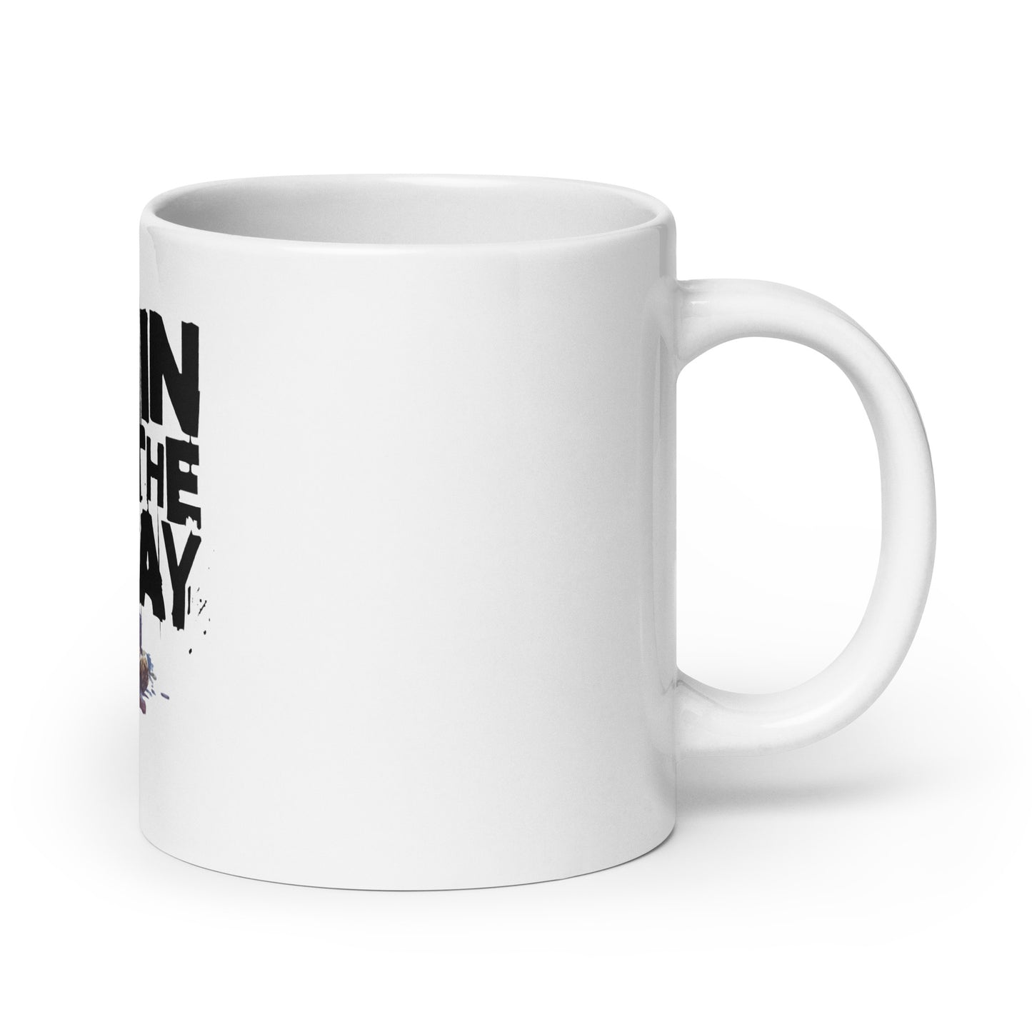 Gaming Raccoon: Win the Day White Mug