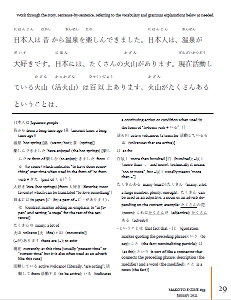 Makoto Japanese e-Zine #35 January 2021 | Digital Download + Sound Files