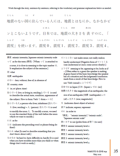 Makoto Japanese e-Zine #39 May 2021 | Digital Download + Sound Files