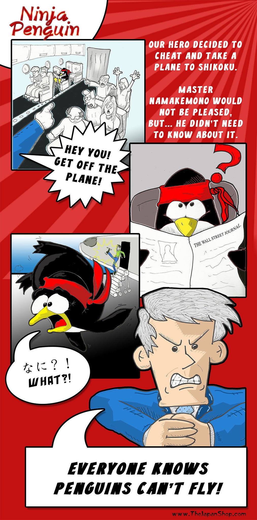 Ninja Penguin Talks Japanese in Japan - The Japan Shop