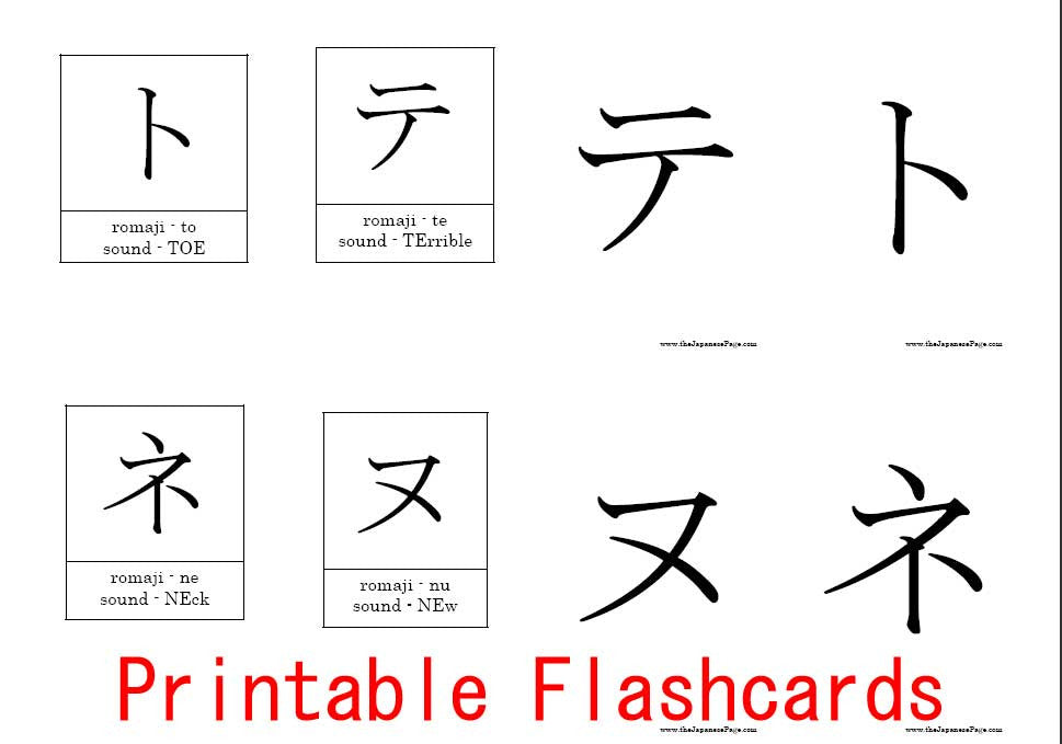 Katakana, the Basics of Japanese - The Japan Shop