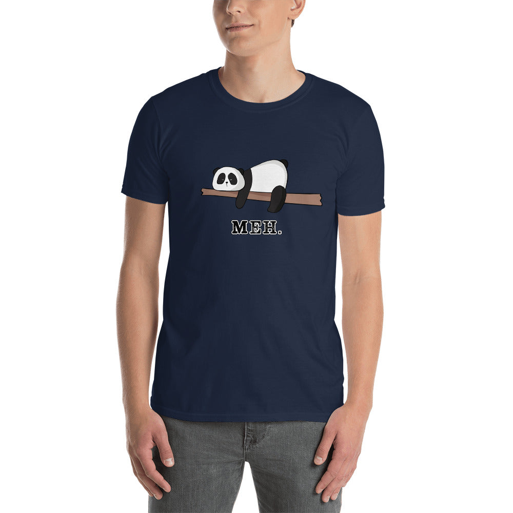 Meh Cartoon Panda on a Branch T-Shirt. Short-Sleeve Unisex T-Shirt - The Japan Shop