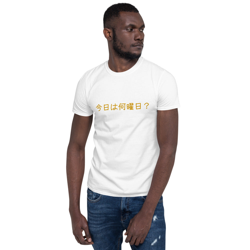 What is Today? in Japanese Short-Sleeve Unisex T-Shirt