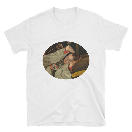 Girl in a Japanese Kimono by George Hendrik Breitner, 1894 Short-Sleeve Unisex T-Shirt - The Japan Shop