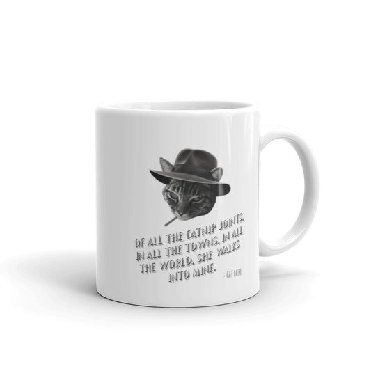 Of All the Catnip Joints She Walks into Mine Noir Cat Mug - The Japan Shop