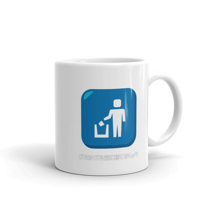 Gomi! Throw Garbage in the Trash Can Funny Japanese Mug - The Japan Shop