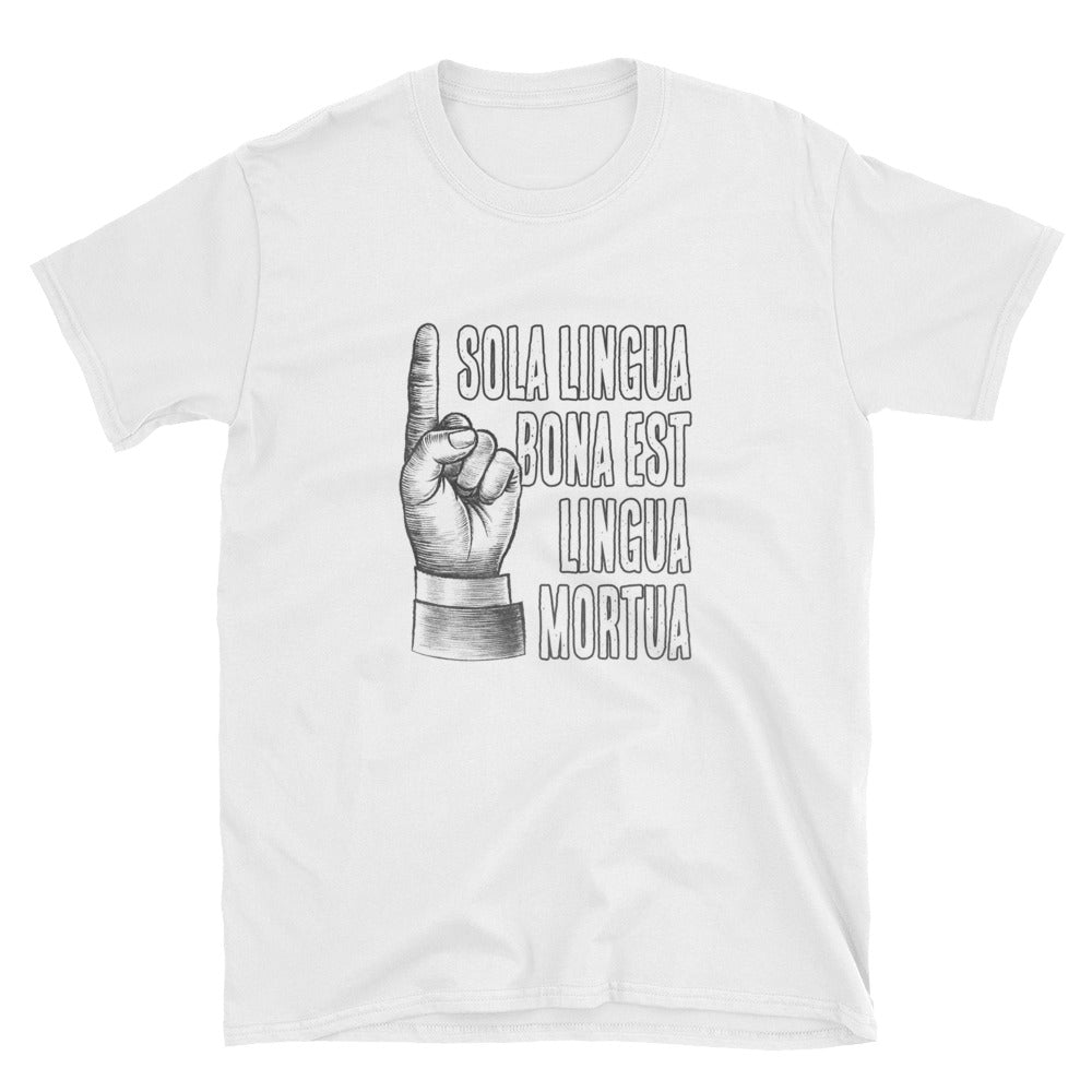 The Only Good Language is a Dead Language Funny Latin Short-Sleeve Unisex T-Shirt - The Japan Shop