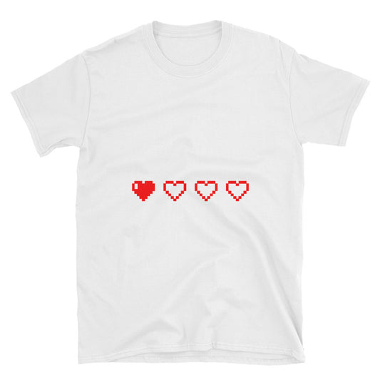 Running Low on Health Gamers Pixel Heart Health Points Shirt - The Japan Shop