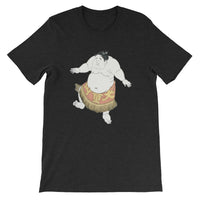 Thumbnail for Happy Sumo Wrestler Dance Japanese Themed Ukiyoe Shirt Short-Sleeve Unisex T-Shirt - The Japan Shop