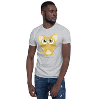 Thumbnail for Cute Kitty saying Onega~i Please in Japanese Short-Sleeve Unisex T-Shirt - The Japan Shop