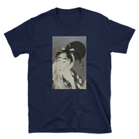 Thumbnail for Utamaro Ukiyoe Japanese Art Bijin Wiping Sweat Short-Sleeve Unisex T-Shirt - The Japan Shop