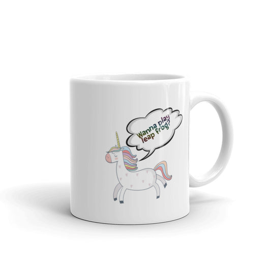 Unicorns Wanna Play Leap Frog Cute Unicorn Mug - The Japan Shop