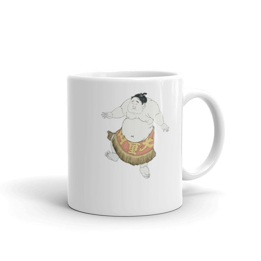 Happy Sumo Wrestler Dance Japanese Themed Mug - The Japan Shop