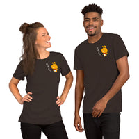 おはよう! Good morning in Japanese with Cute Character Short-Sleeve Unisex T-Shirt - The Japan Shop