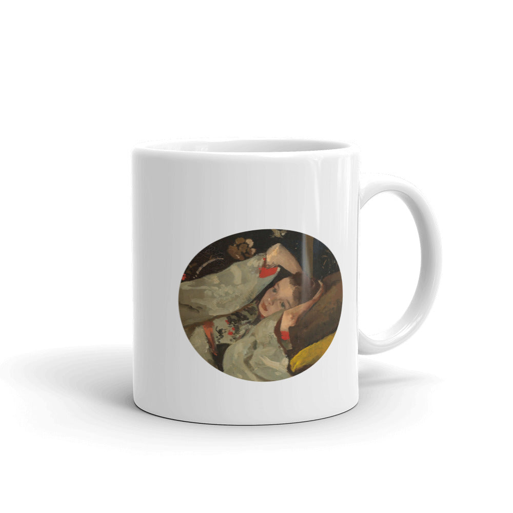 Girl in a Japanese Kimono by George Hendrik Breitner, 1894 Mug - The Japan Shop