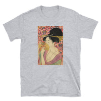 Thumbnail for Utamaro Ukiyoe Japanese Art Bijin with Comb Short-Sleeve Unisex T-Shirt - The Japan Shop
