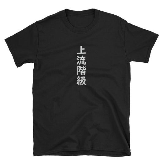 Upper Class Japanese Yojijukugo Funny Short-Sleeve Unisex T-Shirt - The Japan Shop