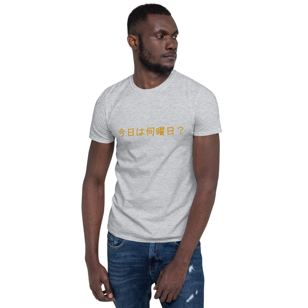 What is Today? in Japanese Short-Sleeve Unisex T-Shirt