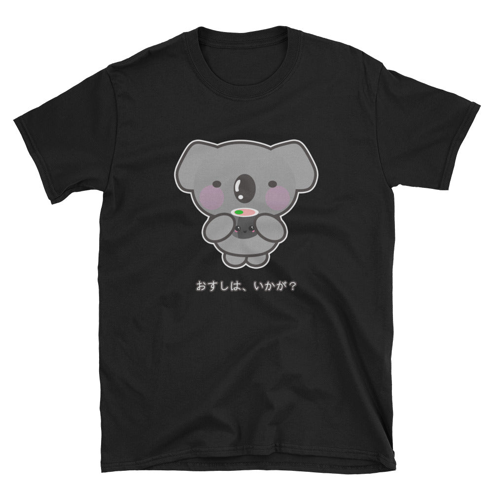 OSushi, Ikaga? Kawaii Koala Offers Japanese Sushi Short-Sleeve Unisex T-Shirt - The Japan Shop