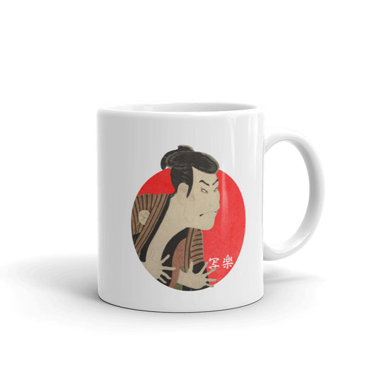 Premium Sharaku Ukiyo-e Japanese Kabuki Mug - The Japan Shop