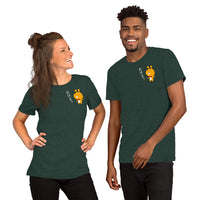 おはよう! Good morning in Japanese with Cute Character Short-Sleeve Unisex T-Shirt - The Japan Shop