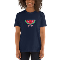 Thumbnail for Kawaii Fruits in Japanese watermelon すいか　Short-Sleeve Unisex T-Shirt - The Japan Shop