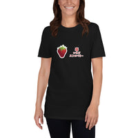 Thumbnail for Strawberry in Japanese Ichigo with Fruit Design Short-Sleeve Unisex T-Shirt - The Japan Shop