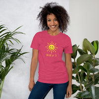 Thumbnail for Ohayou Good Morning in Japanese Greeting with a Smiling Sun Short-Sleeve Unisex T-Shirt - The Japan Shop