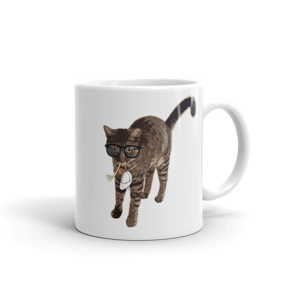 Cat and Mouse and Glasses Funny Mug - The Japan Shop