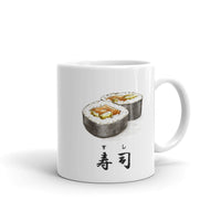 Sushi Roll with the Japanese Kanji for Sushi Mug - The Japan Shop
