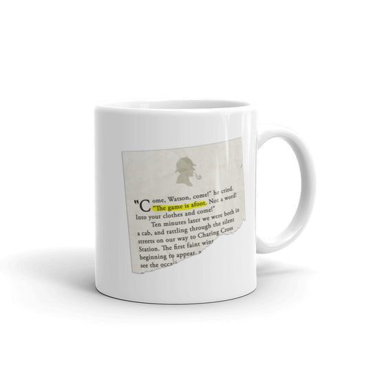 The Game is Afoot Sherlock Holmes Mug - The Japan Shop