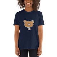 Thumbnail for Kuma Cute Manga Style Bear in Japanese Short-Sleeve Unisex T-Shirt