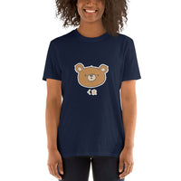 Kuma Cute Manga Style Bear in Japanese Short-Sleeve Unisex T-Shirt