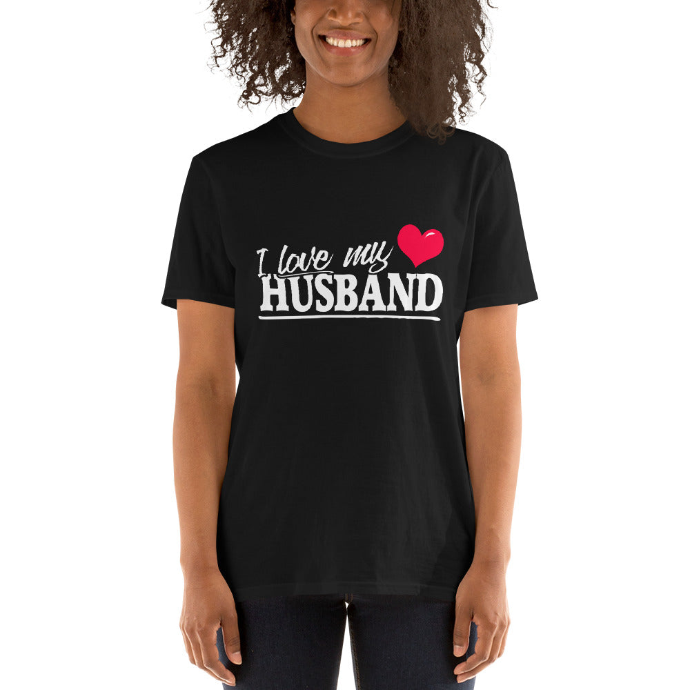 Womens I Love my Husband Couple Design Romantic Shirt Short-Sleeve Unisex T-Shirt - The Japan Shop